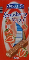 Animation Strawberry yogurt